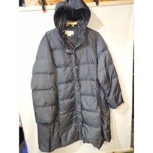 Michael Kors Women's Plus Size 2X Down Puffer Coat Graphite Gray